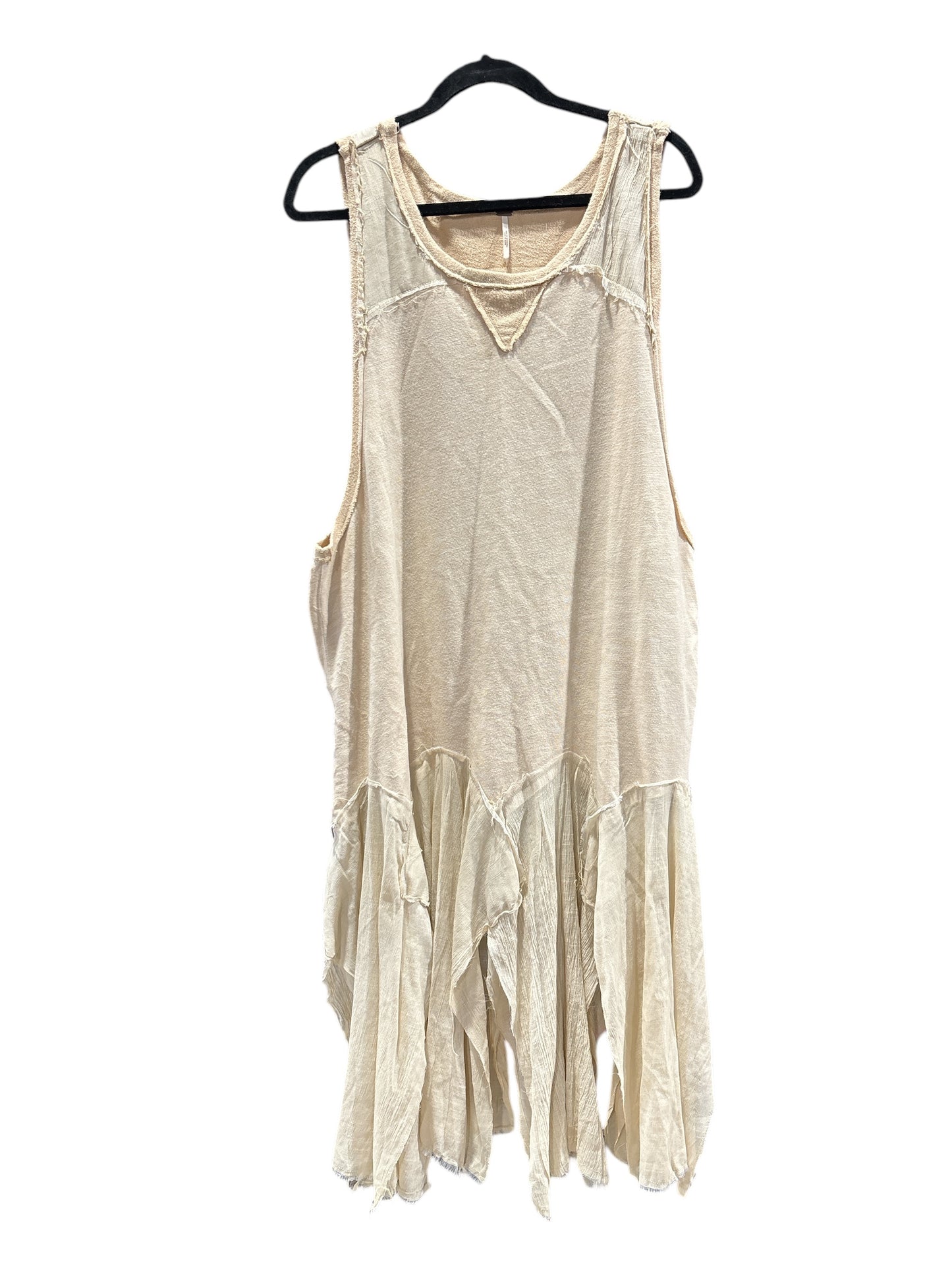 Dress Casual Midi By Free People In Tan, Size: Xl