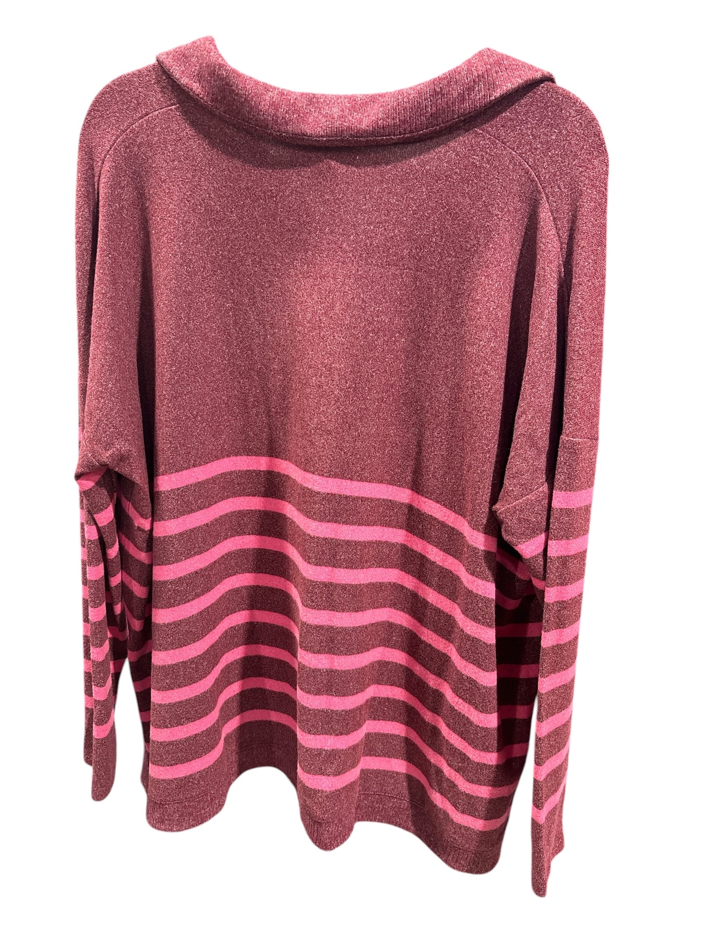 Sweater By Maurices In Striped Pattern, Size: L