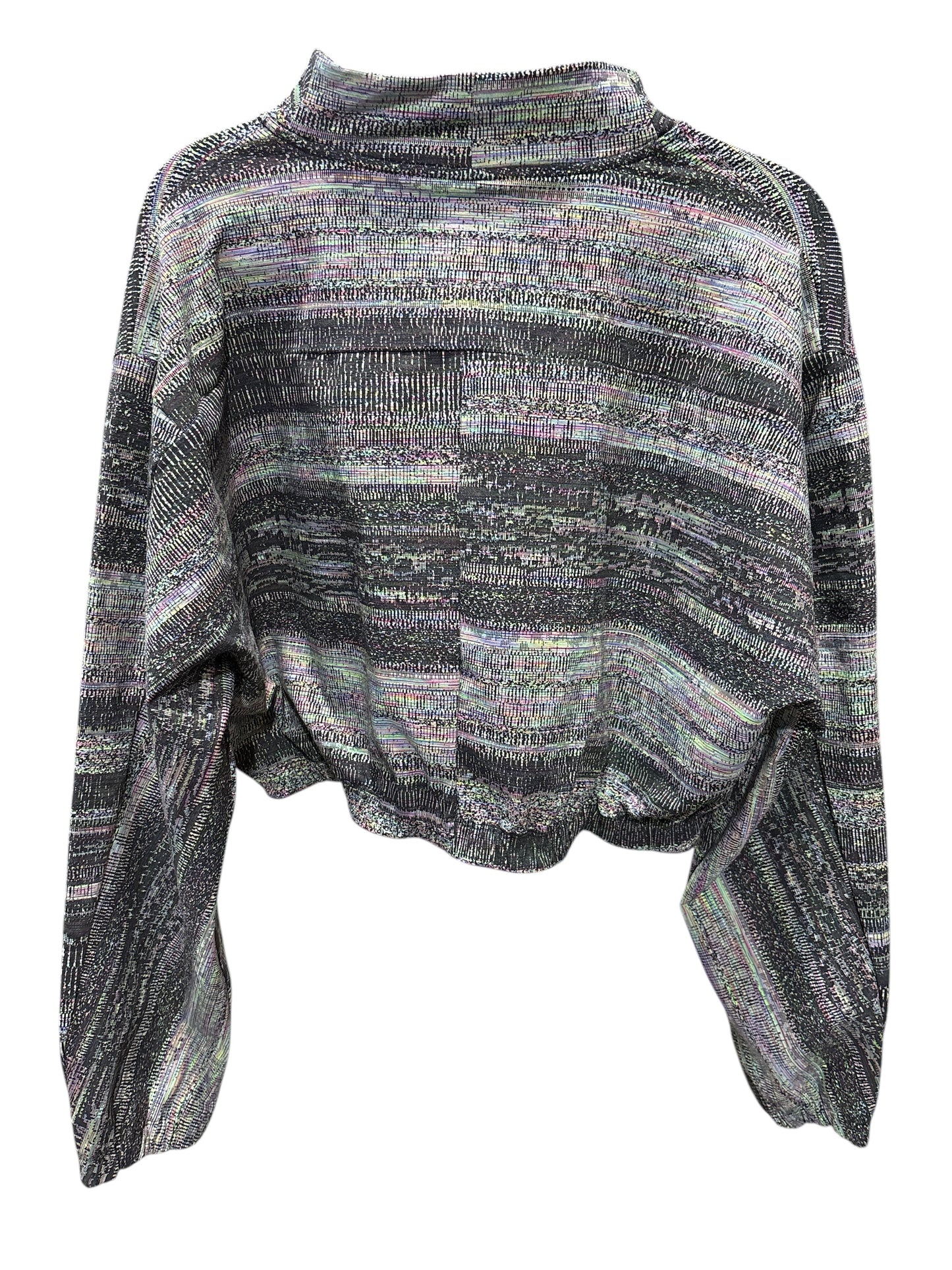 Athletic Top Long Sleeve Collar By Lululemon In Multi-colored, Size: 14