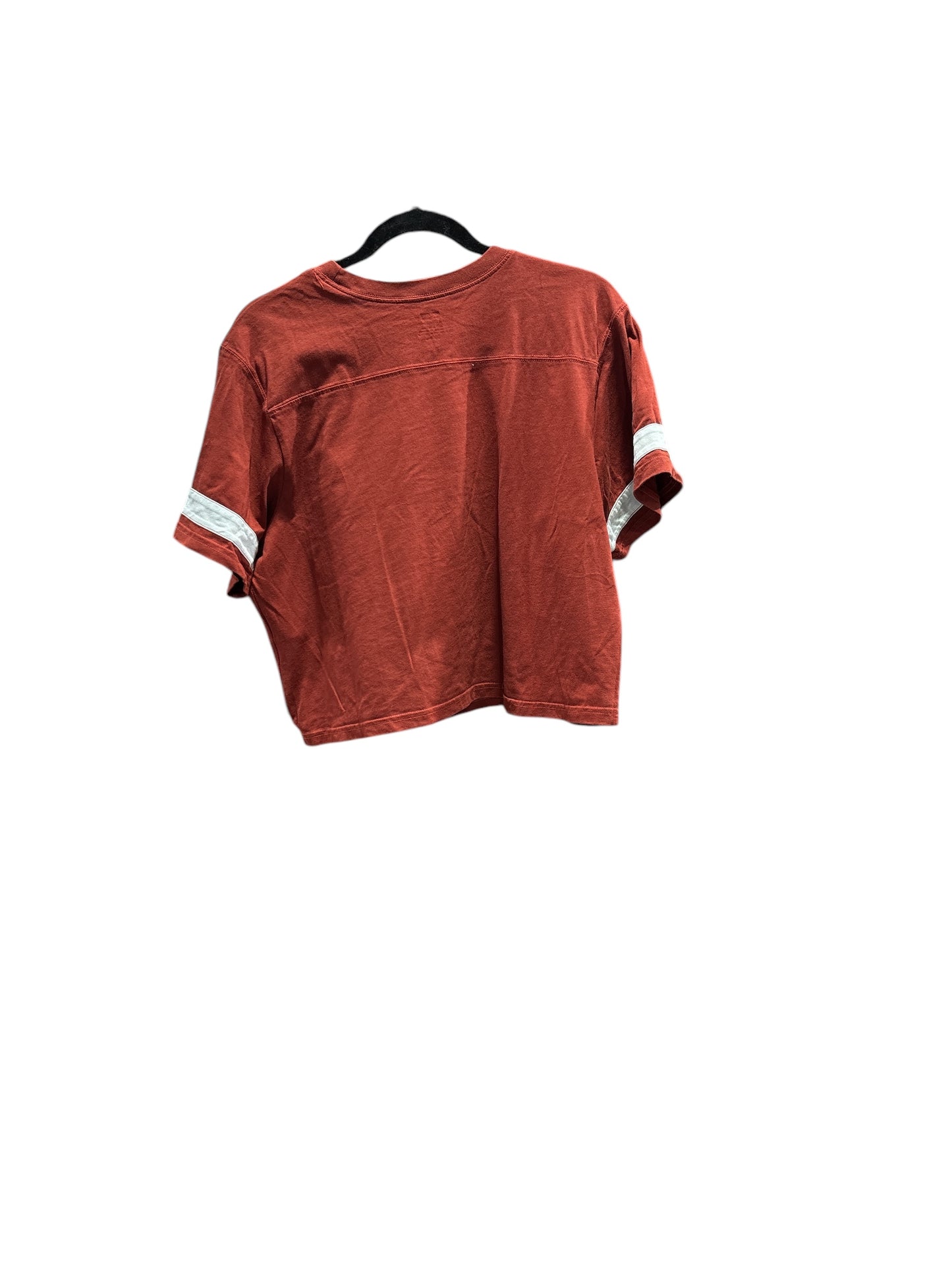Top Short Sleeve By Levis In Red & White, Size: M