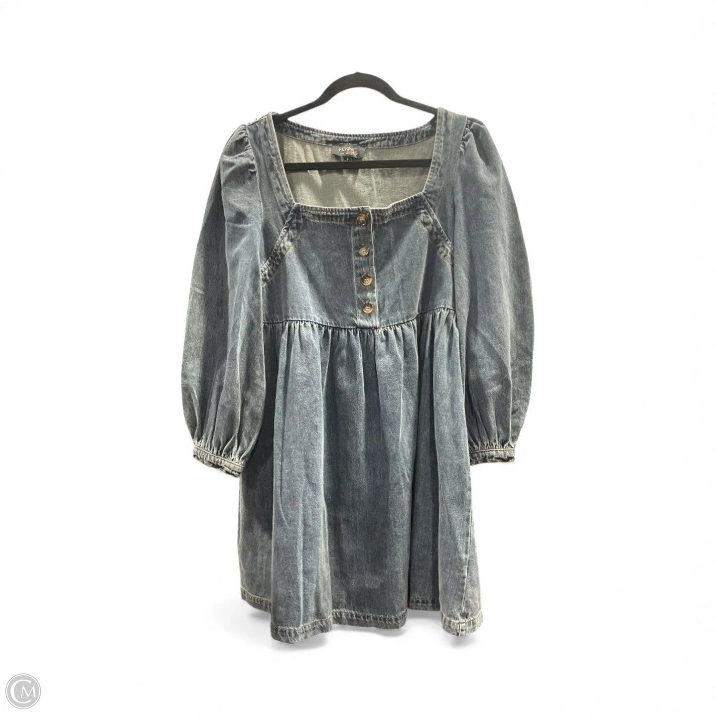 Dress Casual Midi By Flying Monkey In Blue Denim, Size: S