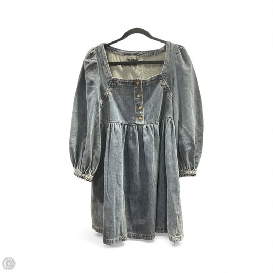 Dress Casual Midi By Flying Monkey In Blue Denim, Size: S