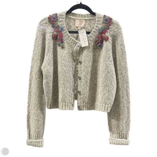 Sweater Cardigan By Clothes Mentor In Grey, Size: L