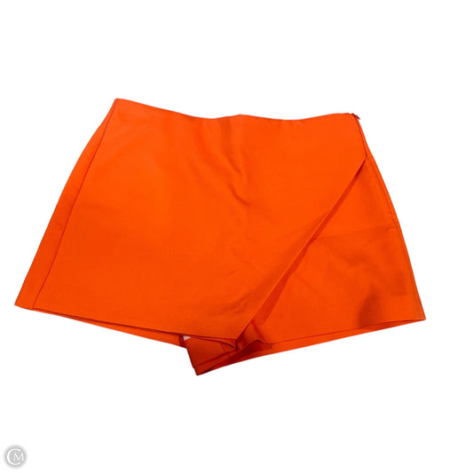 Skort By Zara Women In Orange, Size: L