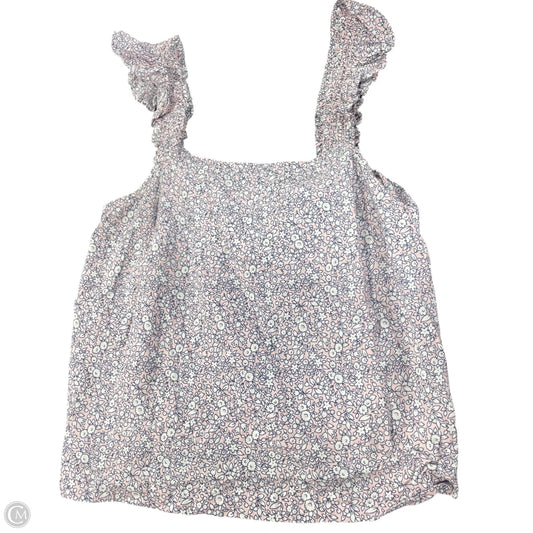 Blouse Sleeveless By J. Crew In Floral Print, Size: S