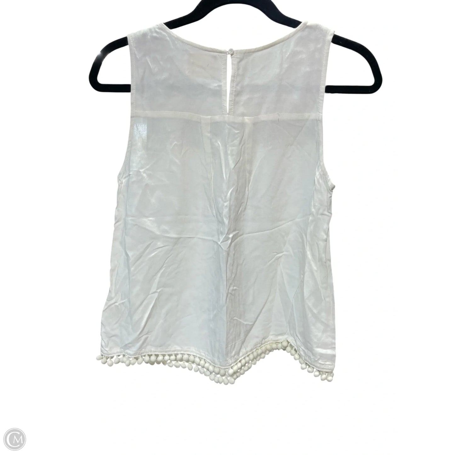 Top Sleeveless By Harper In Blue & White, Size: S