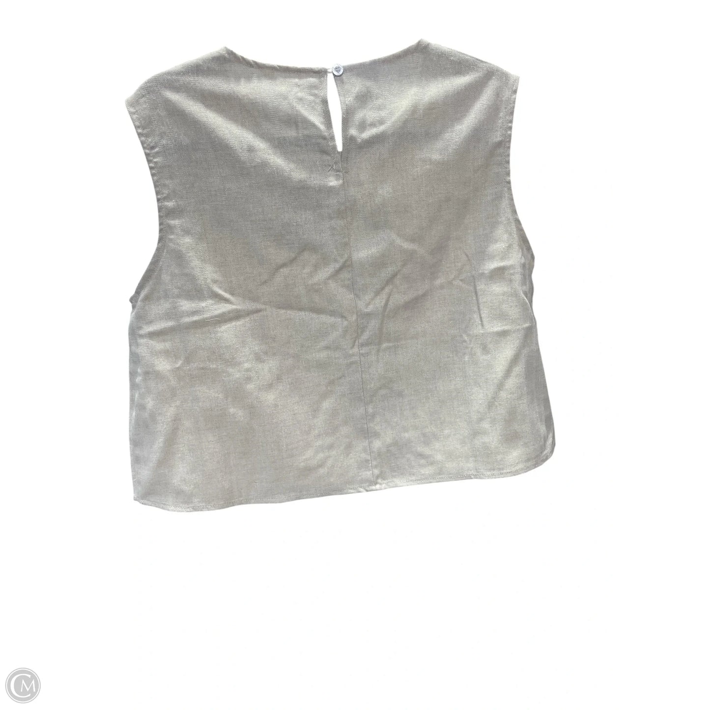 Top Sleeveless By Clothes Mentor In Tan, Size: L