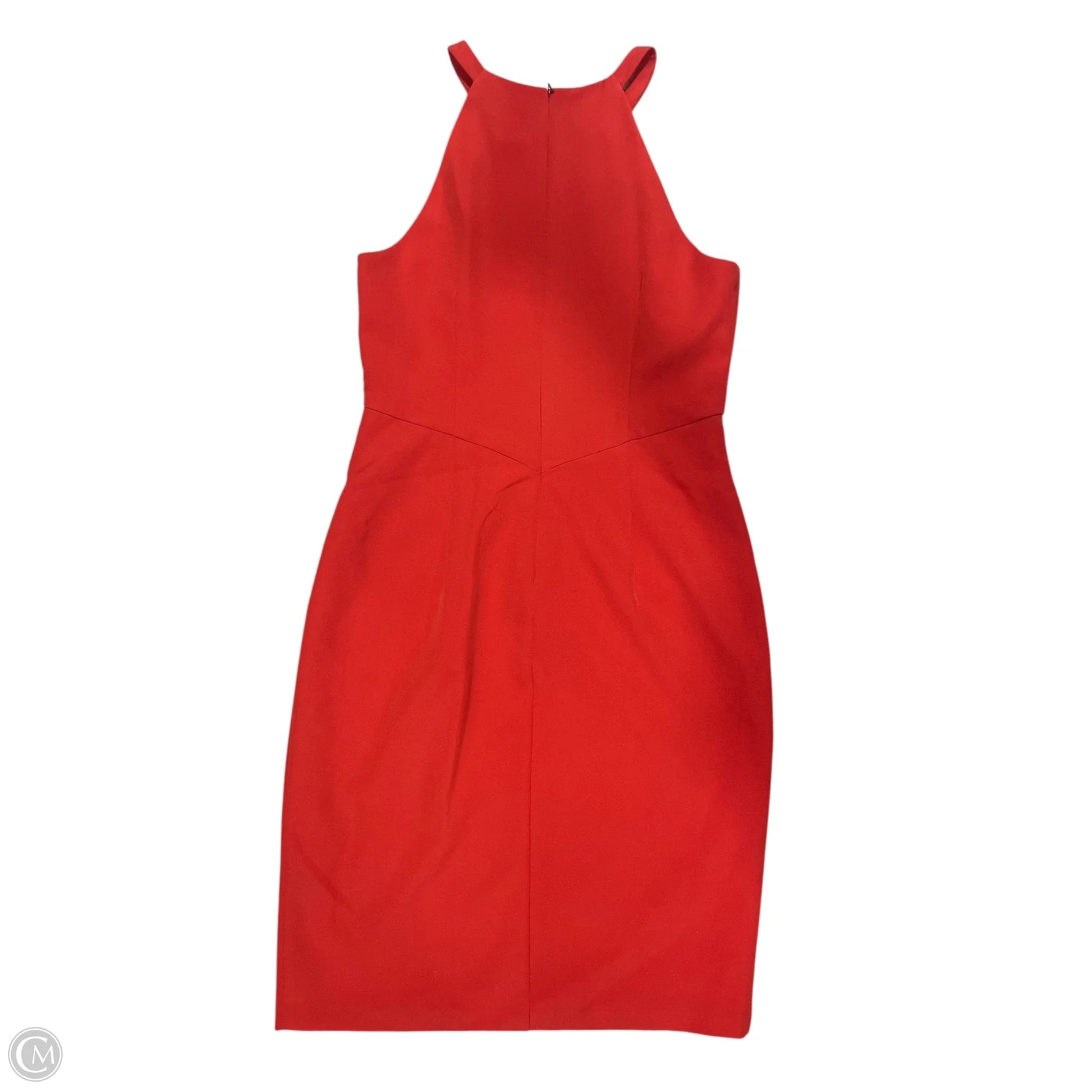 vince orange dress Belted linen and cotton dress in orange - Vince