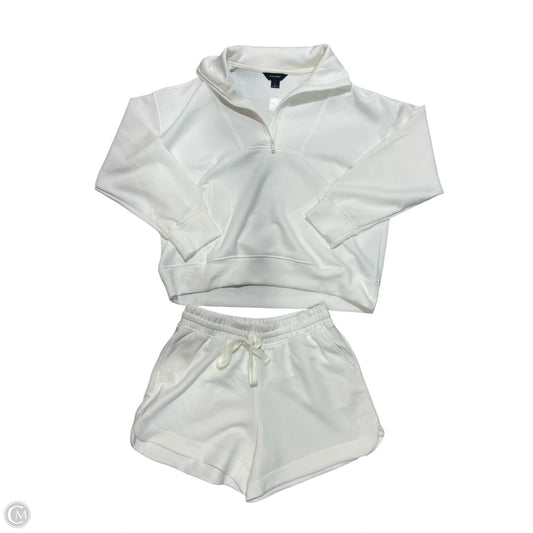 Shorts Set By Clothes Mentor In Cream, Size: L