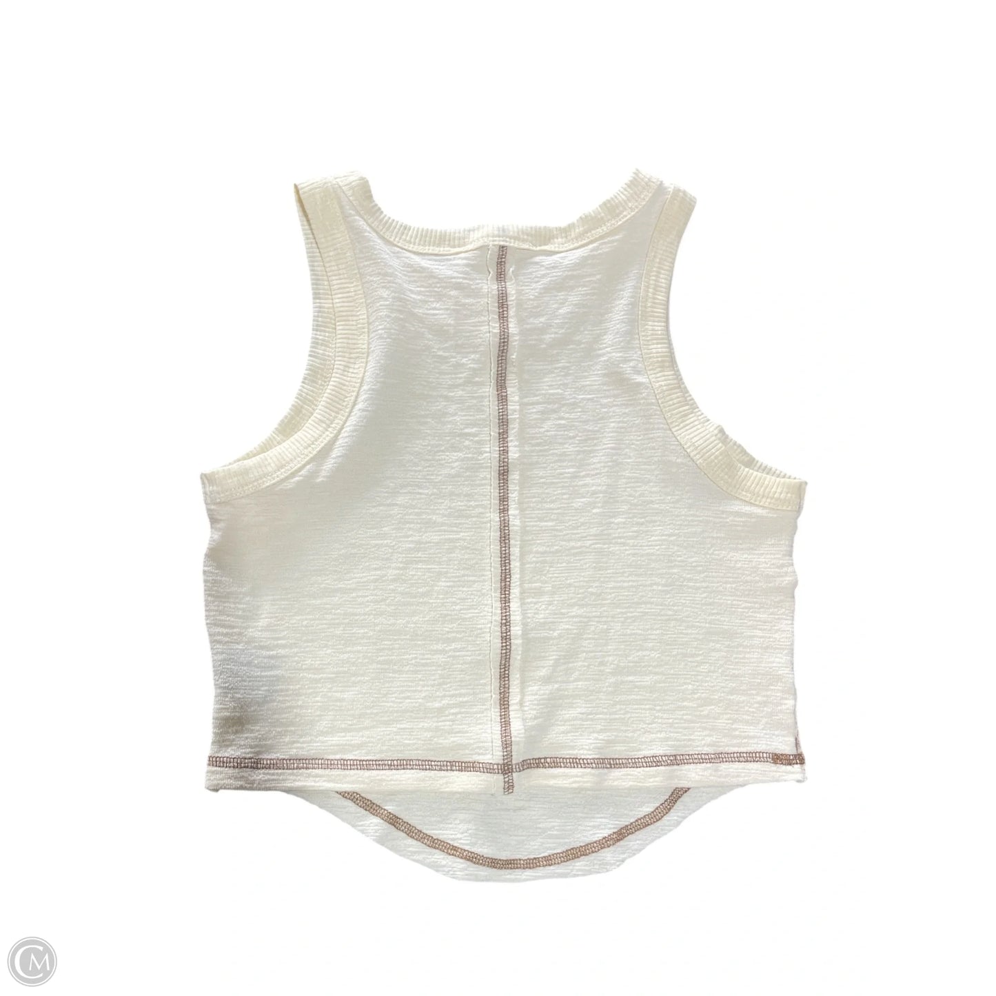 Top Sleeveless By Clothes Mentor In Cream, Size: M