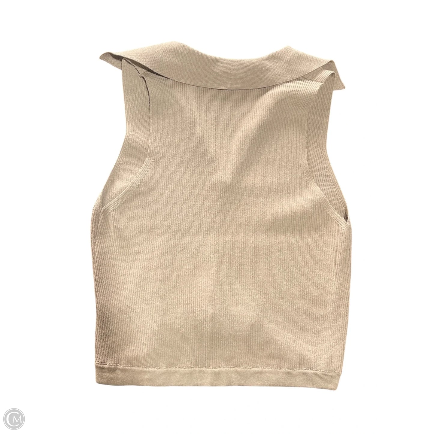 Top Sleeveless By Clothes Mentor In Brown, Size: L