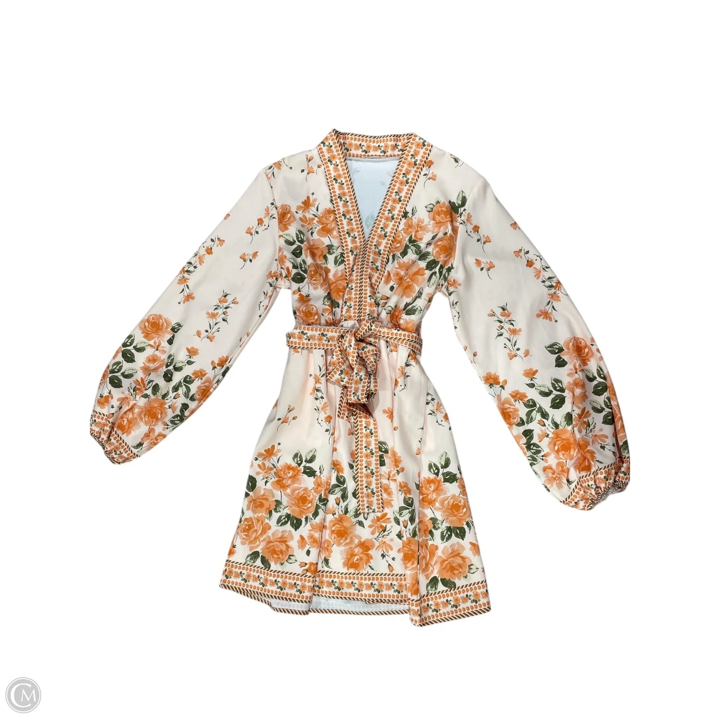 Dress Casual Midi By Clothes Mentor In Floral Print, Size: M
