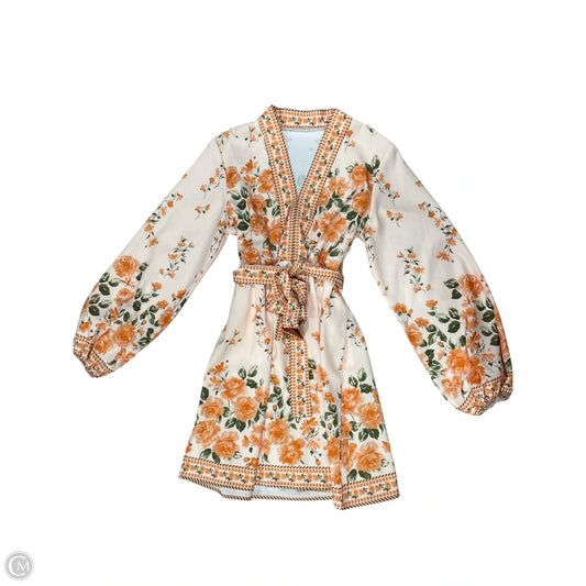 Dress Casual Midi By Clothes Mentor In Floral Print, Size: M