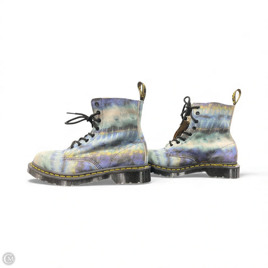Boots Combat By Dr Martens In Tie Dye Print, Size: 9