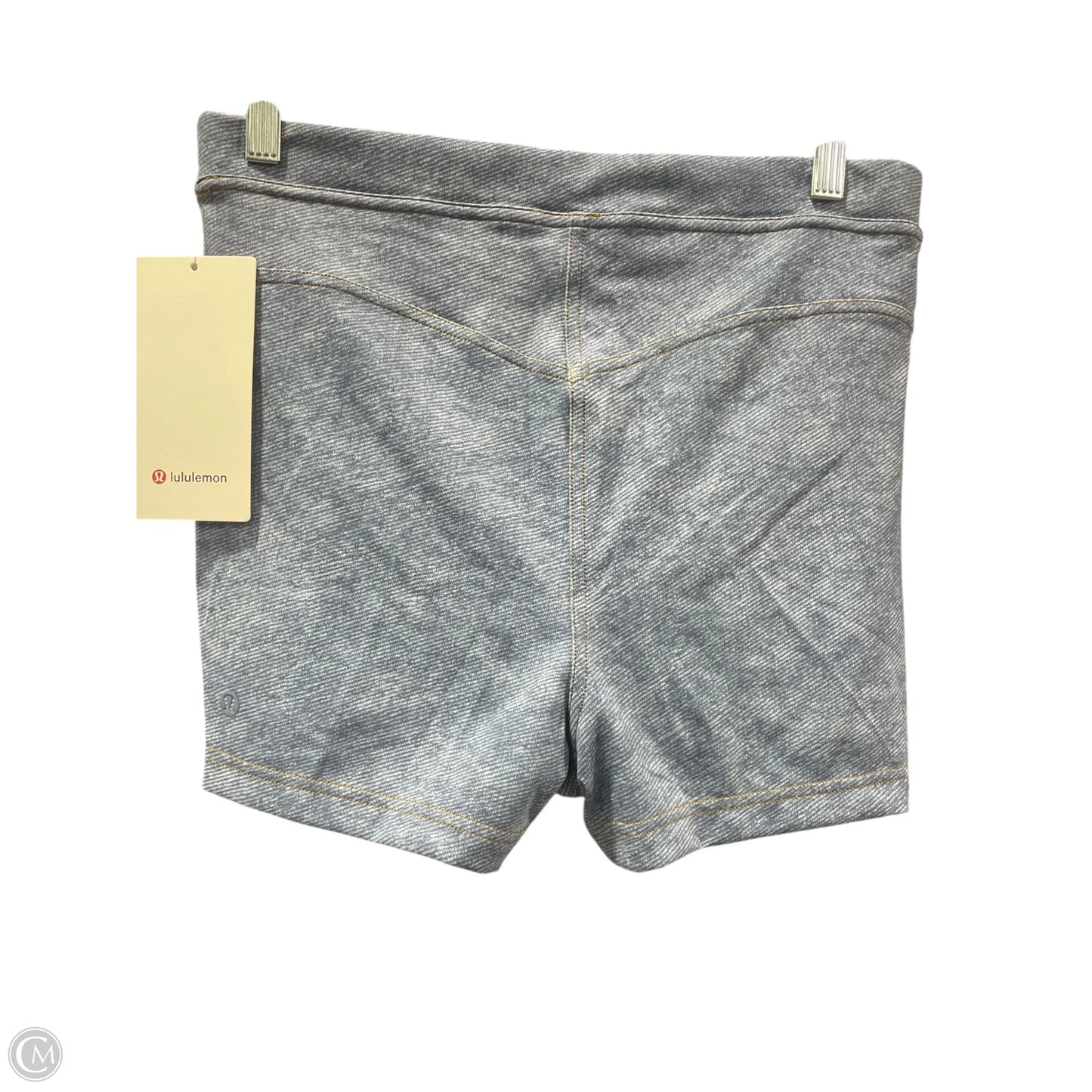 Athletic Shorts By Lululemon In Blue & White, Size: 12