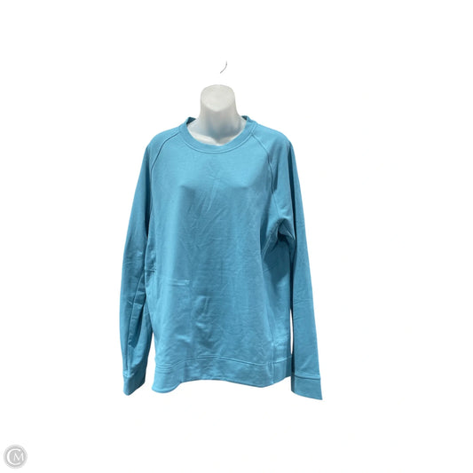 Athletic Sweatshirt Crewneck By Lululemon In Blue, Size: L