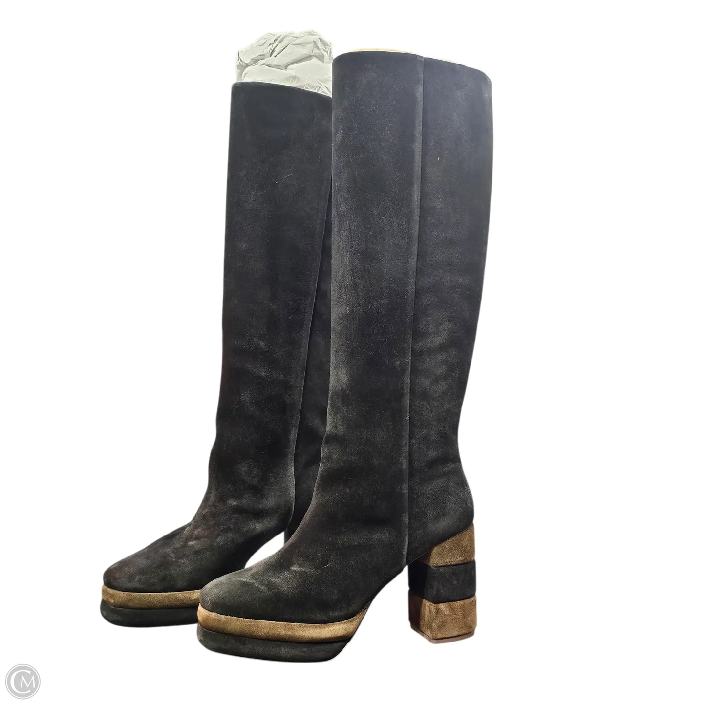 Boots Designer By Tory Burch In Black, Size: 10