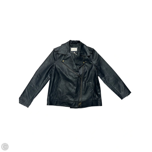 Jacket Leather By Universal Thread In Black, Size: M