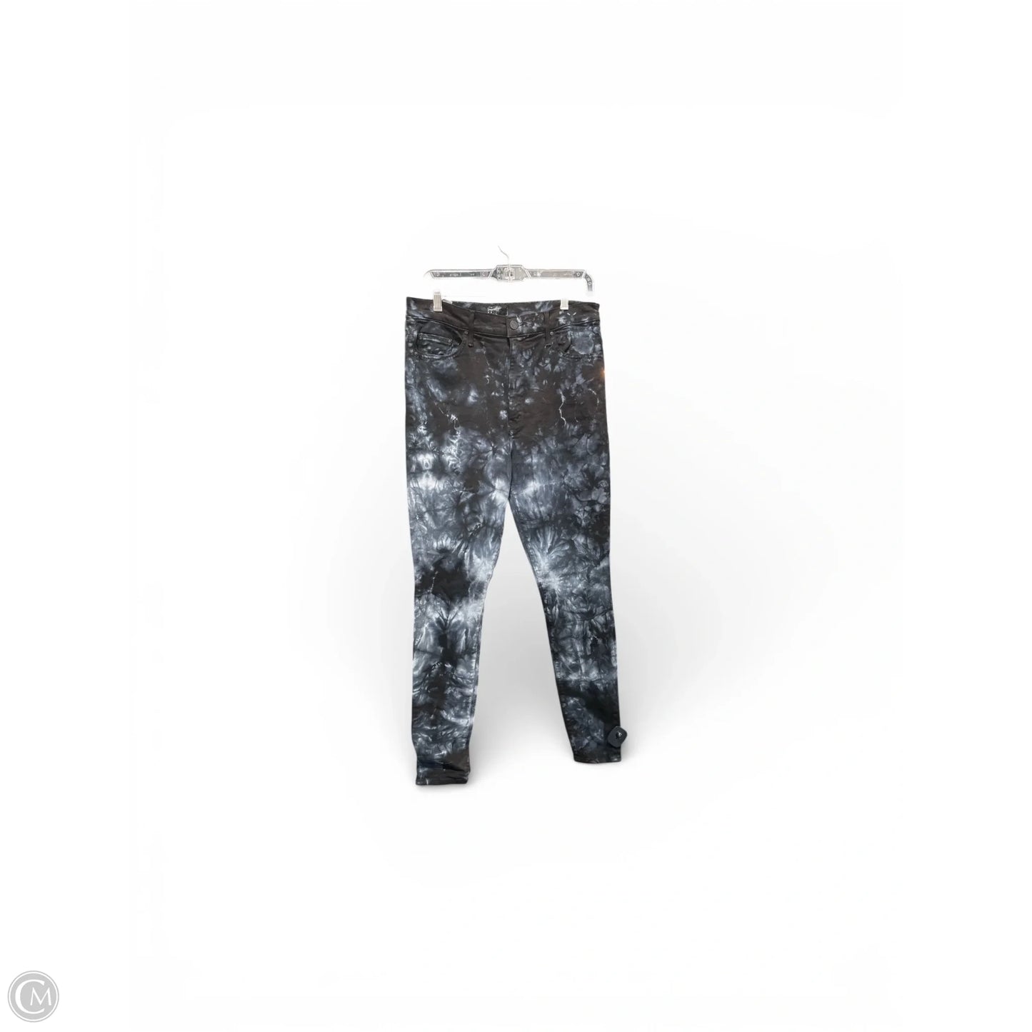 Jeans Skinny By Mother In Tie Dye Print, Size: 12