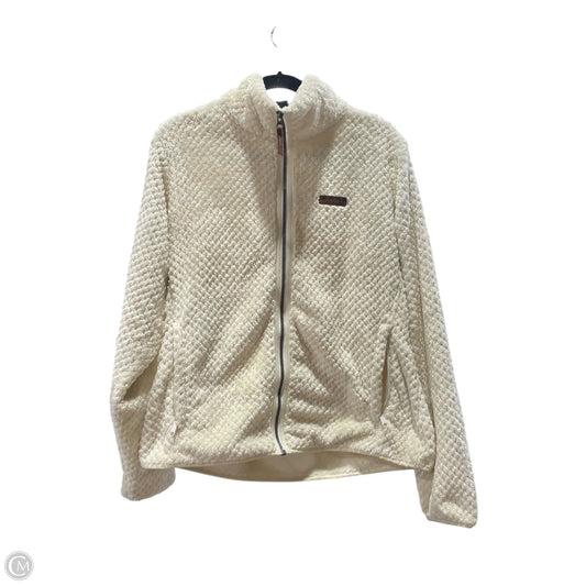 Jacket Fleece By Columbia In Ivory, Size: L