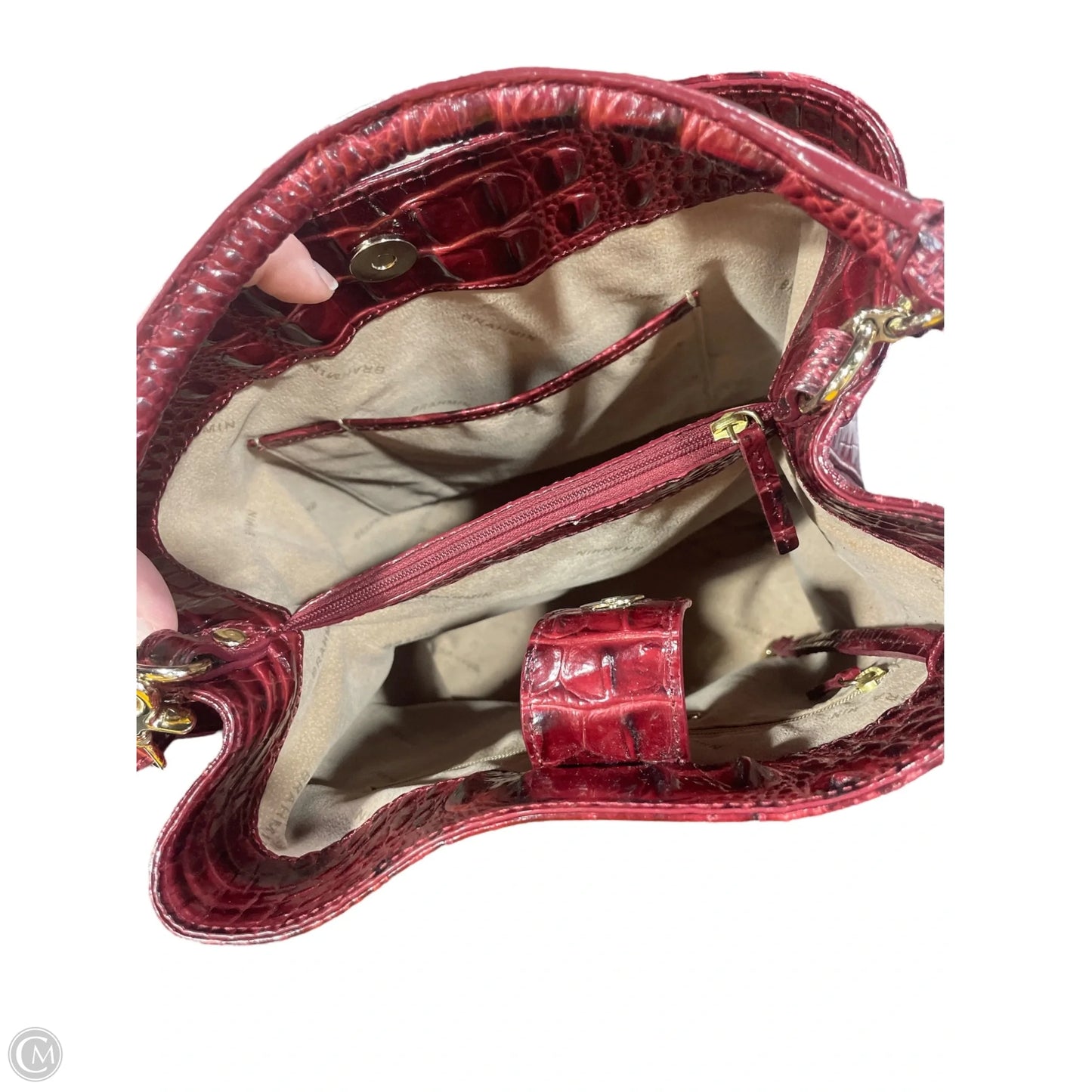 Handbag Designer By Brahmin, Size: Medium