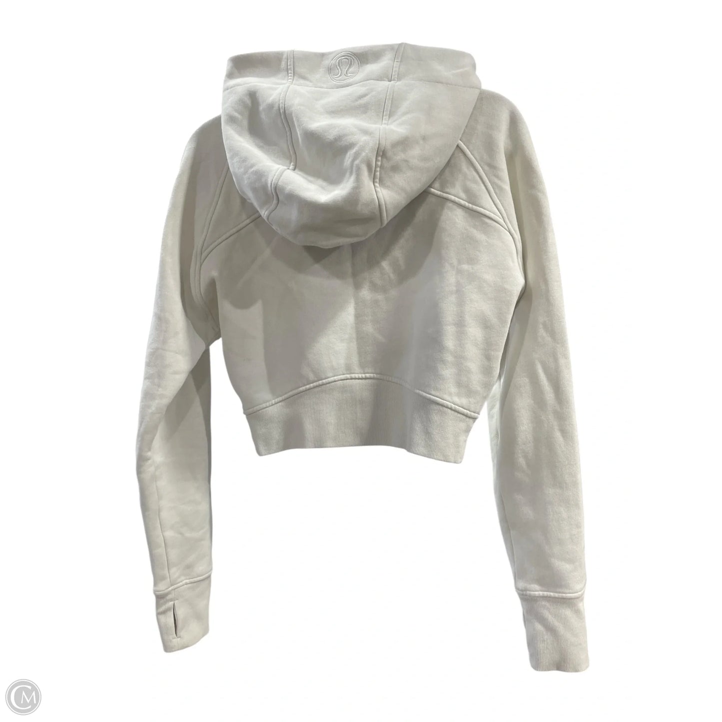 Athletic Sweatshirt Hoodie By Lululemon In Beige, Size: 8
