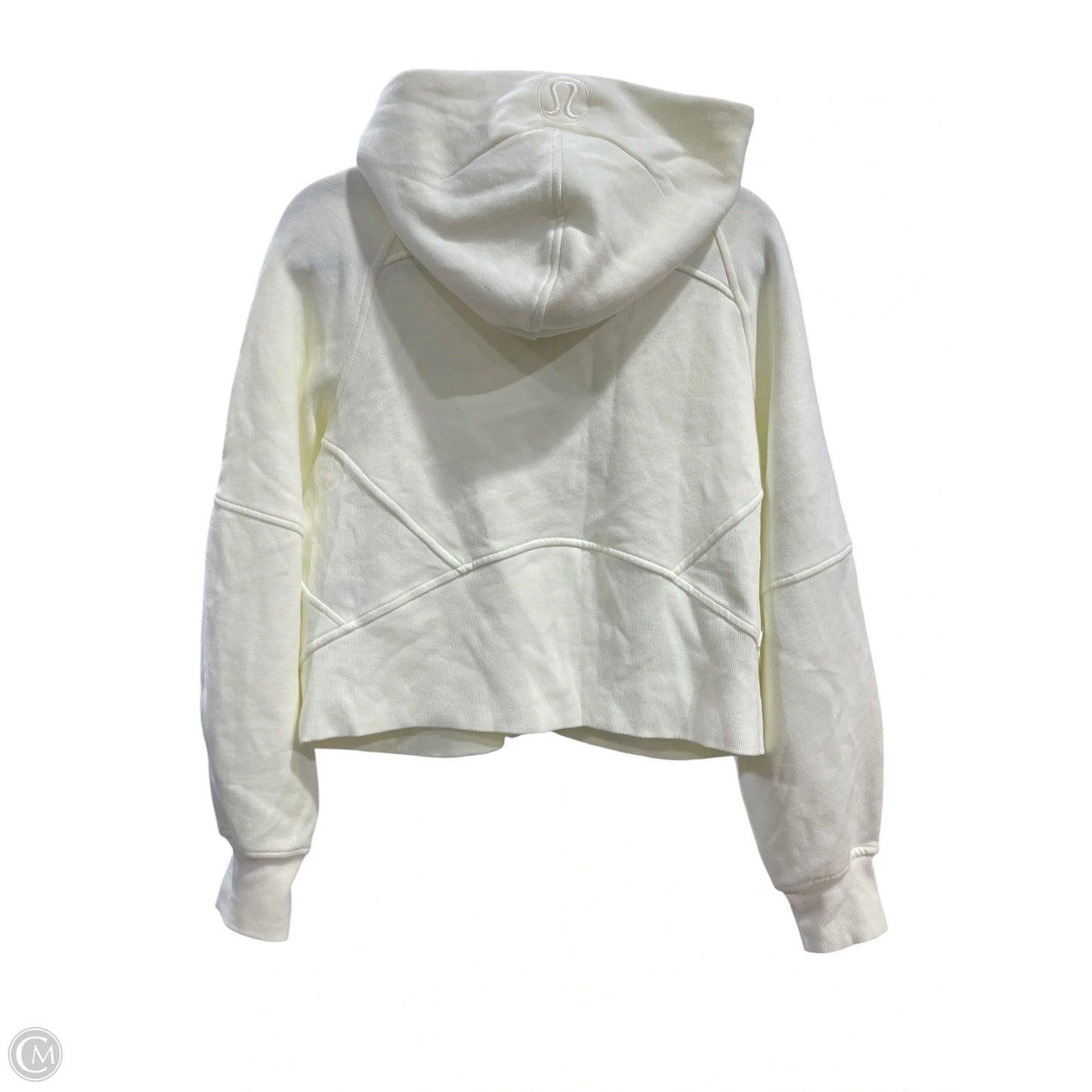 Athletic Sweatshirt Hoodie By Lululemon In Eggshell