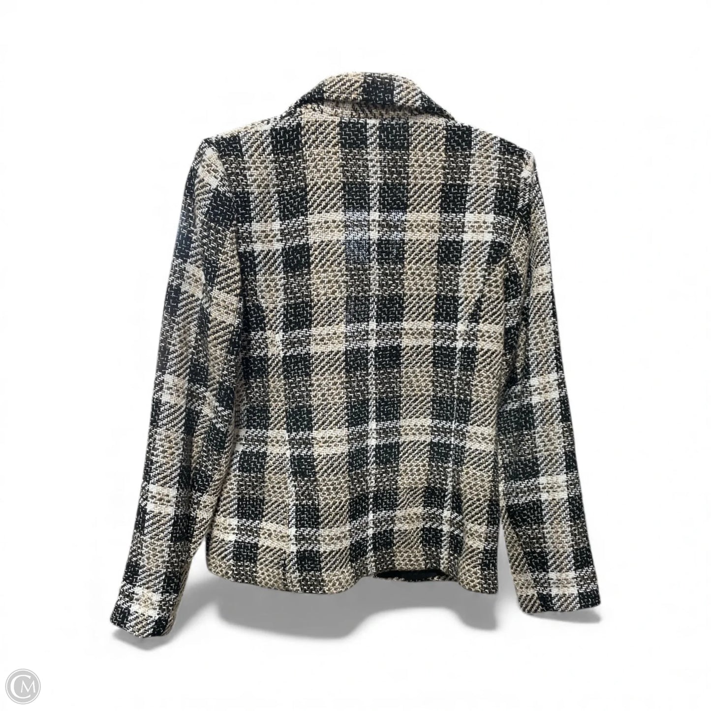 Blazer By Amanda + Chelsea In Plaid Pattern, Size: M