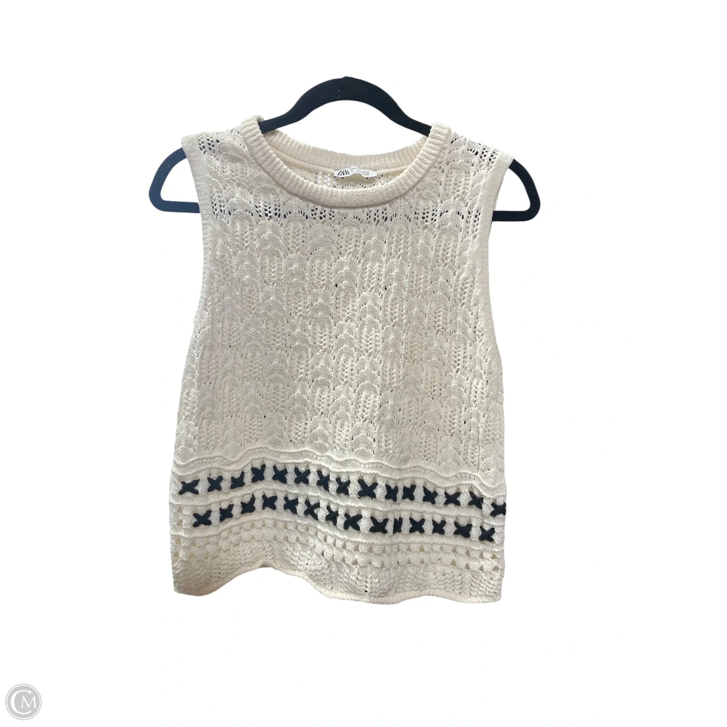 Vest Other By Zara In Black & White, Size: L
