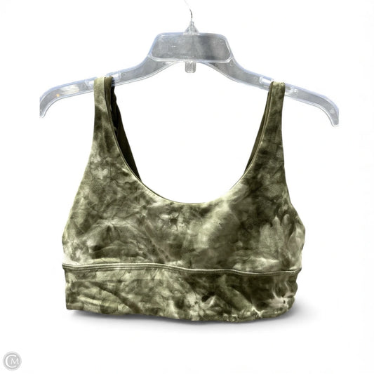 Athletic Bra By Lululemon In Camouflage Print, Size: 10