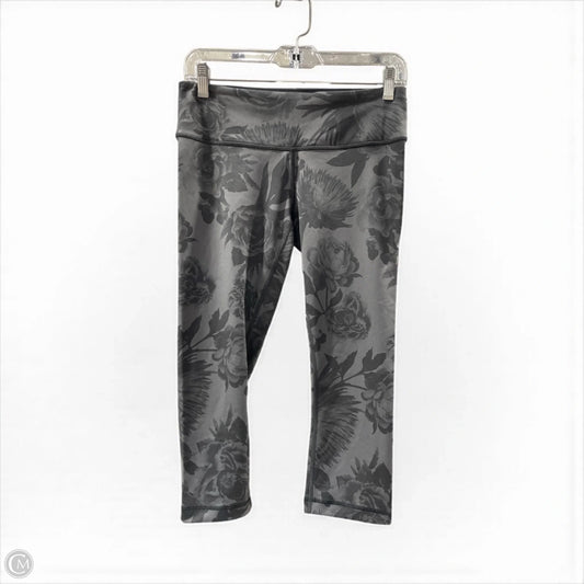 Athletic Leggings Capris By Lululemon In Floral Print, Size: 8