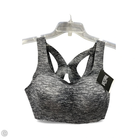 Athletic Bra By Victorias Secret In Black & Grey, Size: L