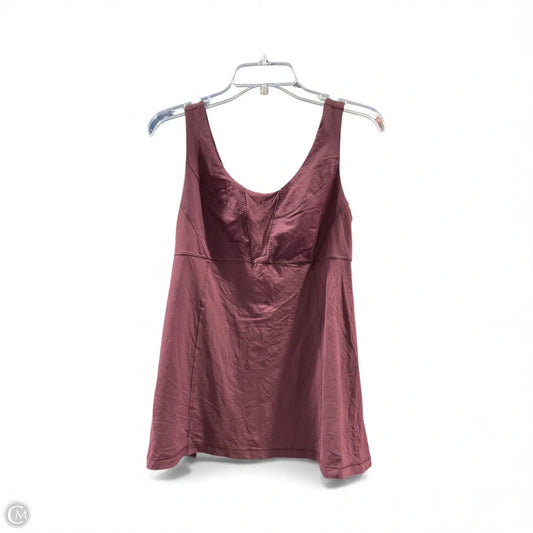 Athletic Tank Top By Lululemon In Maroon, Size: 8