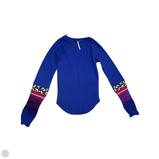 Top Long Sleeve By Free People In Multi-colored, Size: S