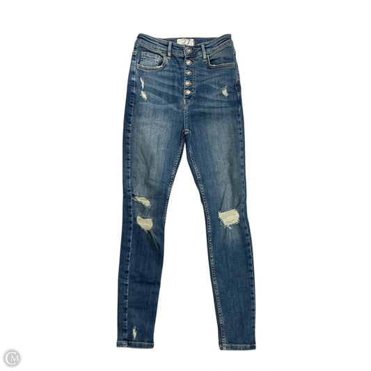 Jeans Skinny By We The Free In Blue Denim, Size: M