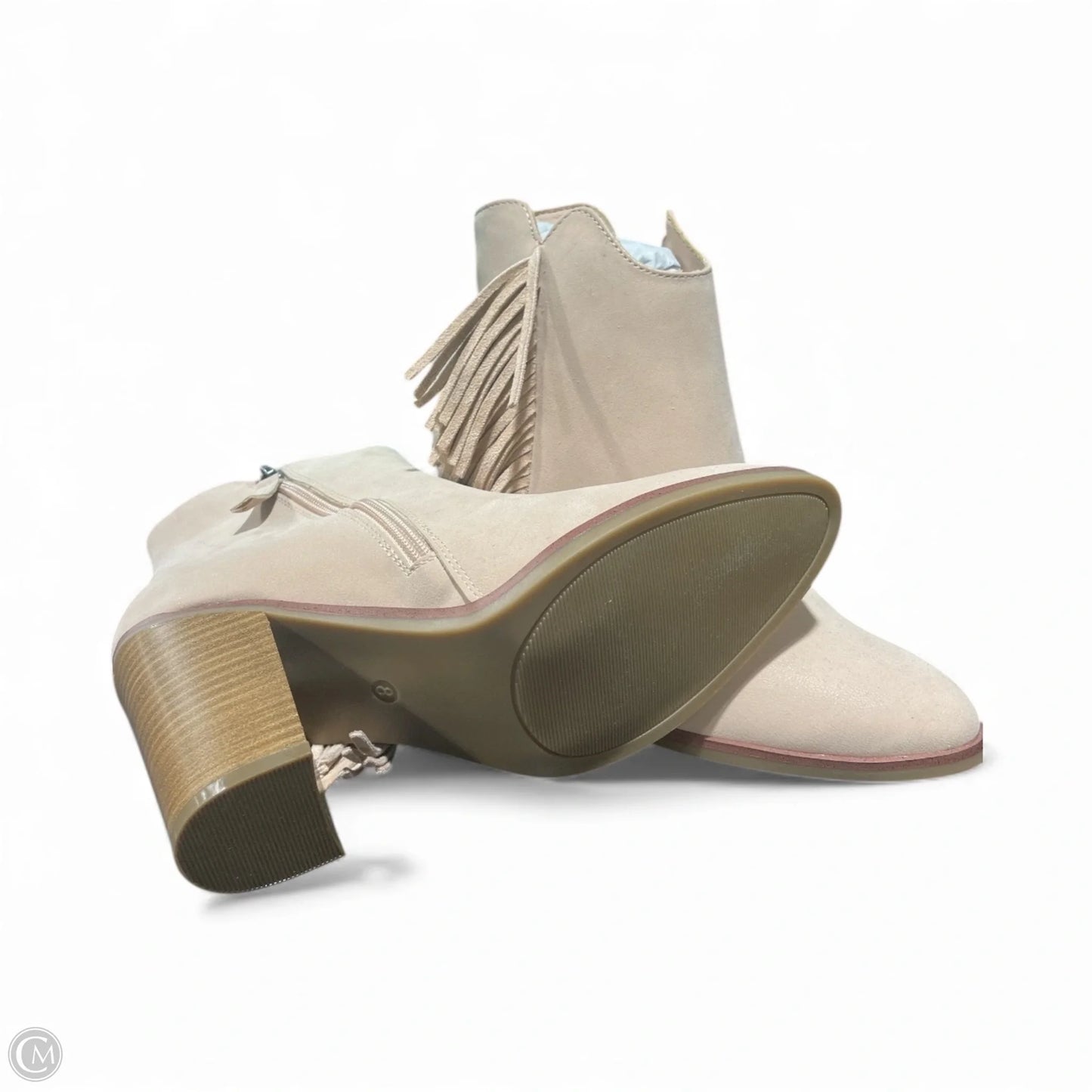 Boots Ankle Heels By Mia In Tan, Size: 8