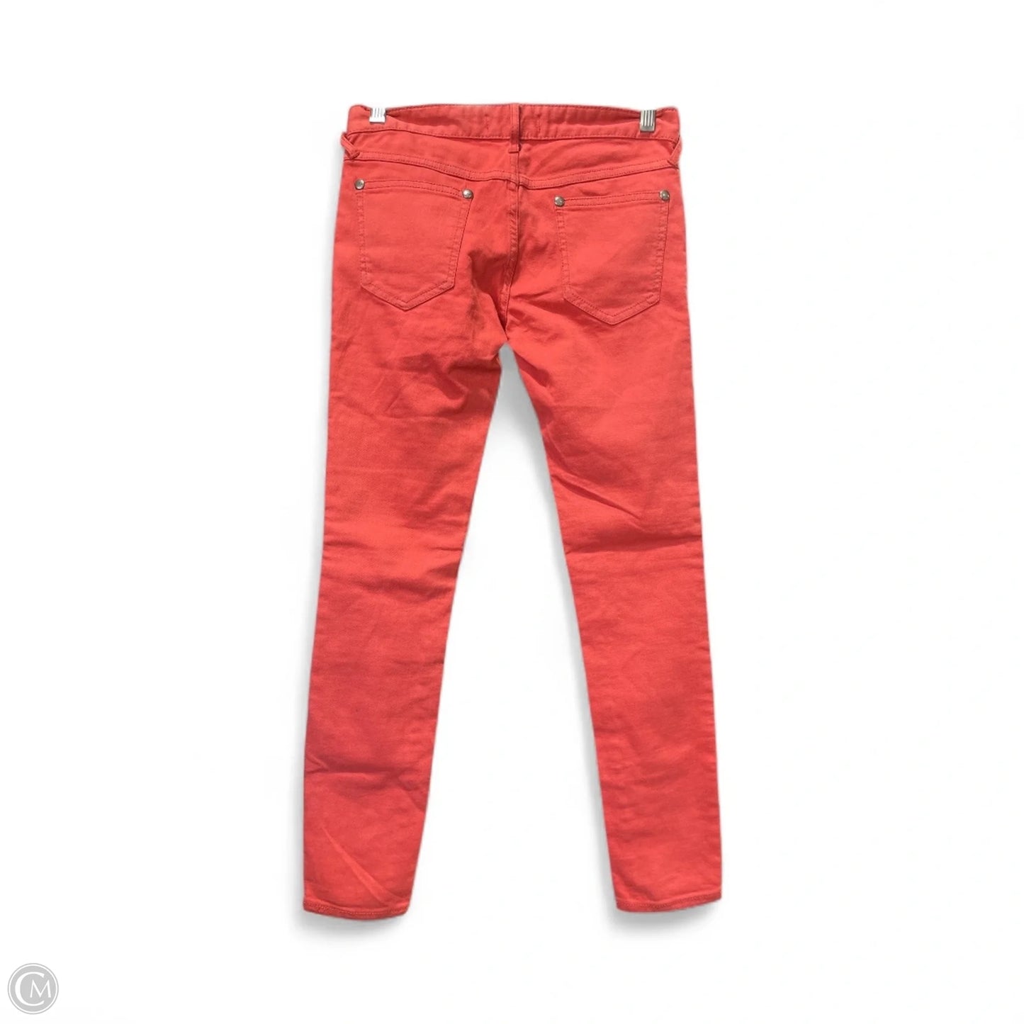 Jeans Skinny By Free People In Orange Denim, Size: 0