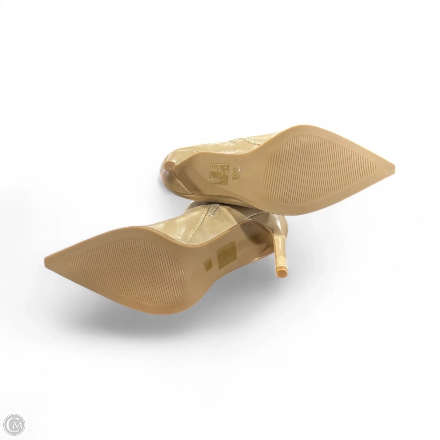 Boots Ankle Heels By Clothes Mentor In Tan, Size: 8