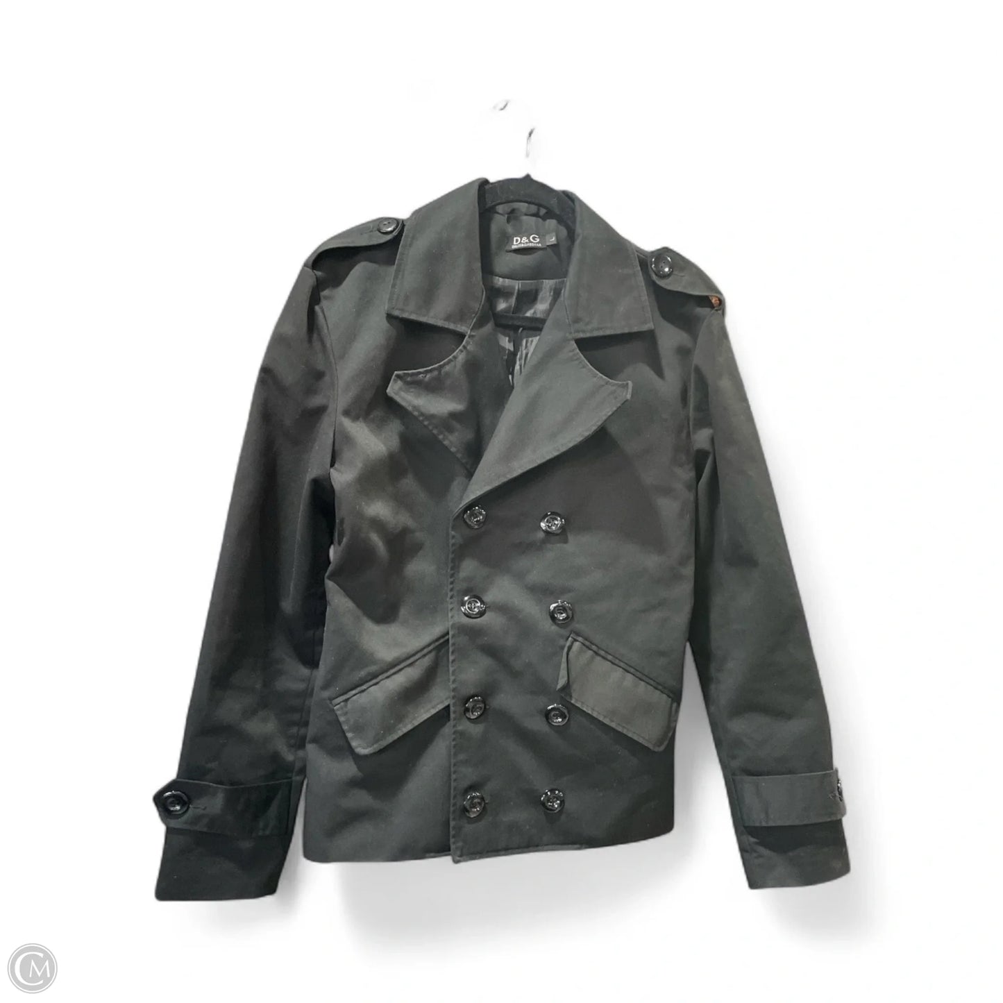 Jacket Luxury Designer By Dolce And Gabbana In Black, Size: L