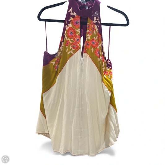 Blouse Sleeveless By Free People In Floral Print, Size: Xs