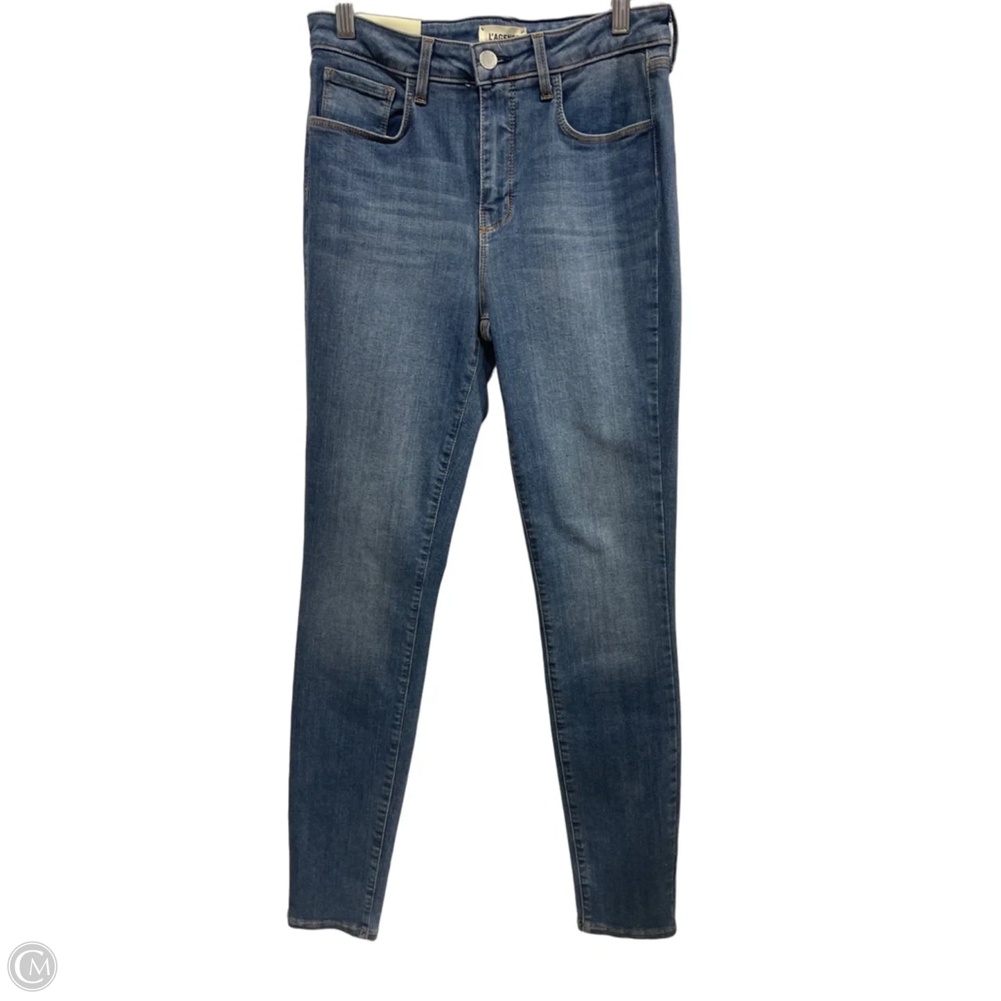 Jeans Skinny By L Agence In Blue Denim, Size: S