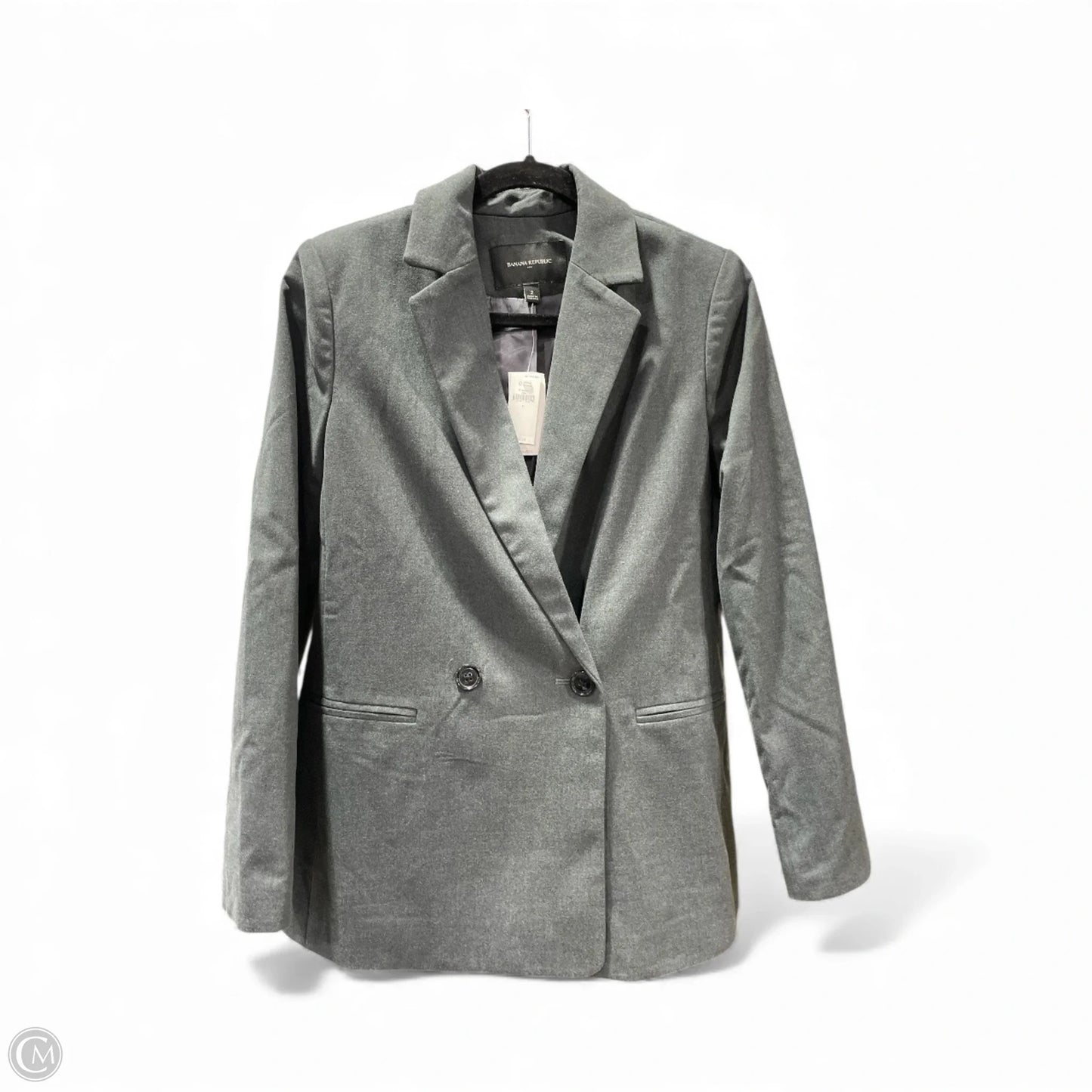 Blazer By Banana Republic In Grey, Size: 2