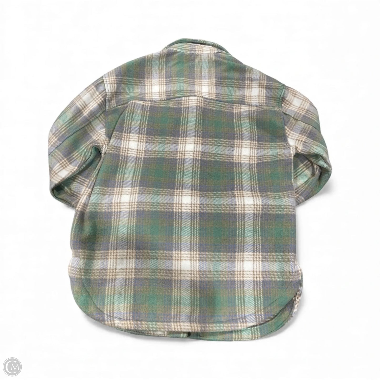 Jacket Shirt By Members Mark In Plaid Pattern, Size: Xs