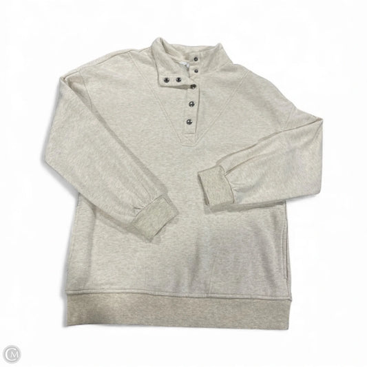 Sweatshirt Collar By Time And Tru In Beige, Size: S