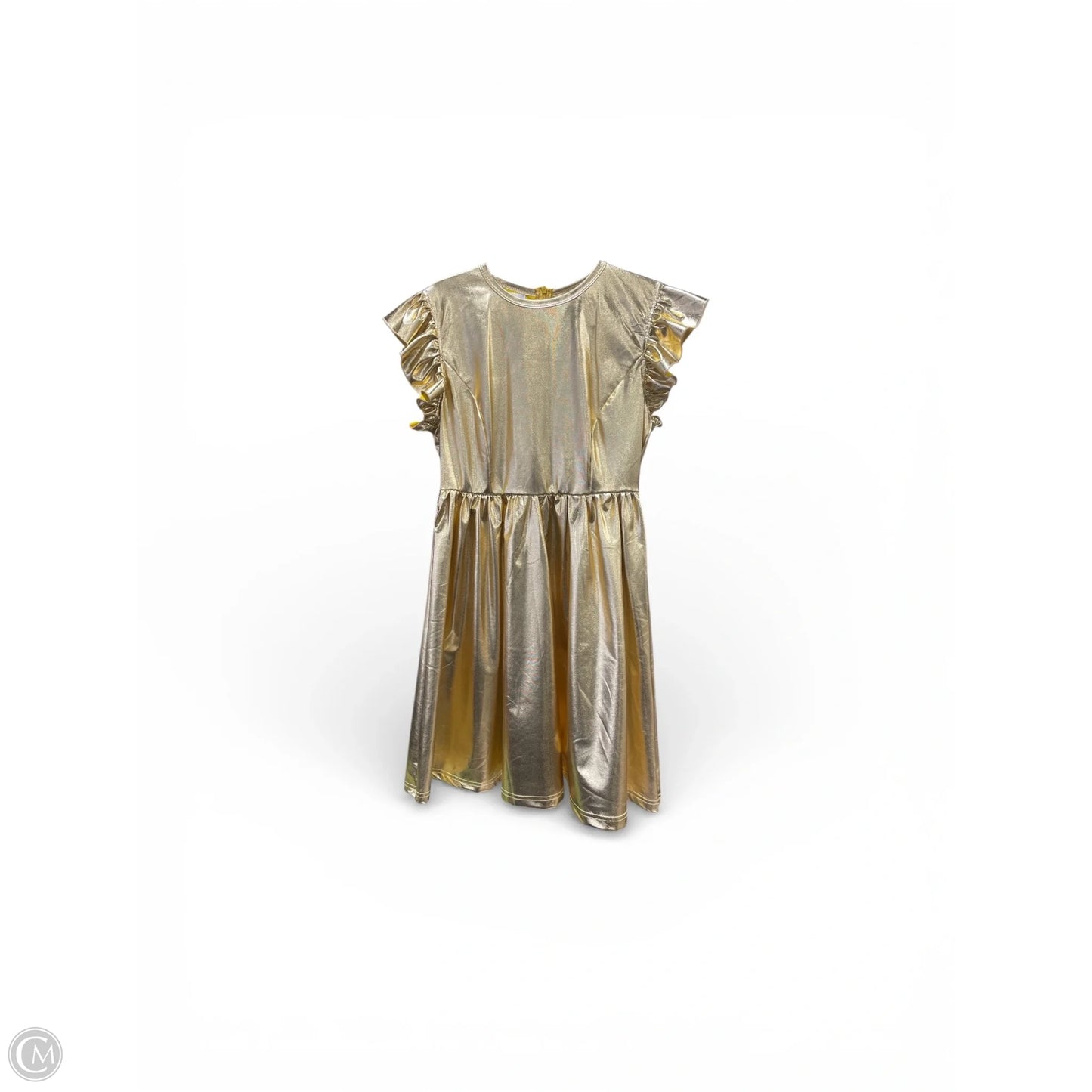 Dress Party Midi By Clothes Mentor In Gold, Size: M