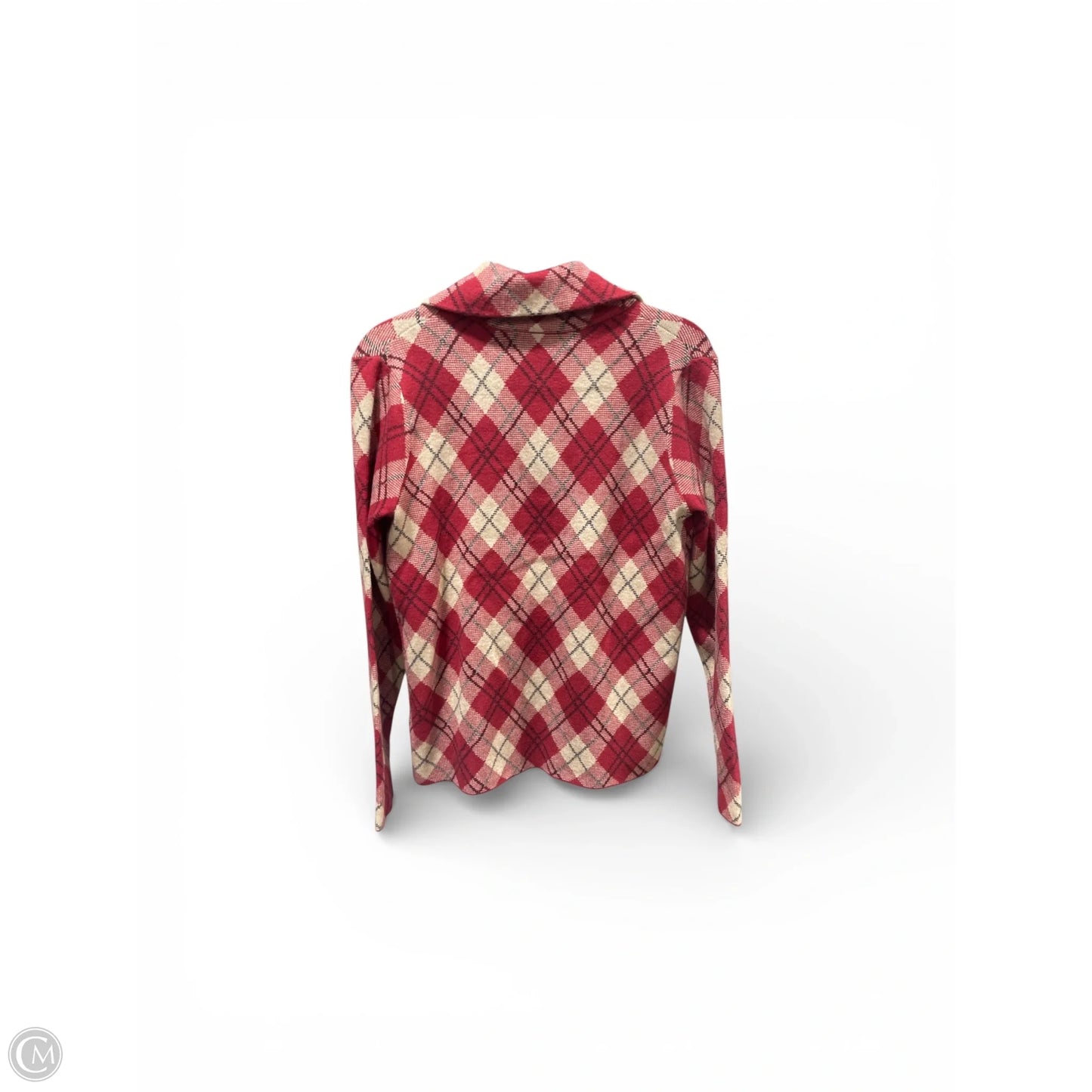 Jacket Shirt By Max Studio In Plaid Pattern, Size: M