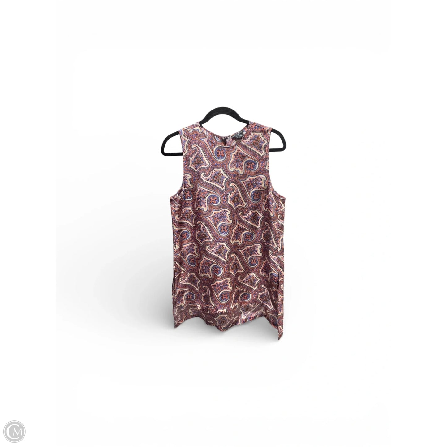 Tunic Sleeveless By Theory In Geometric Pattern, Size: M
