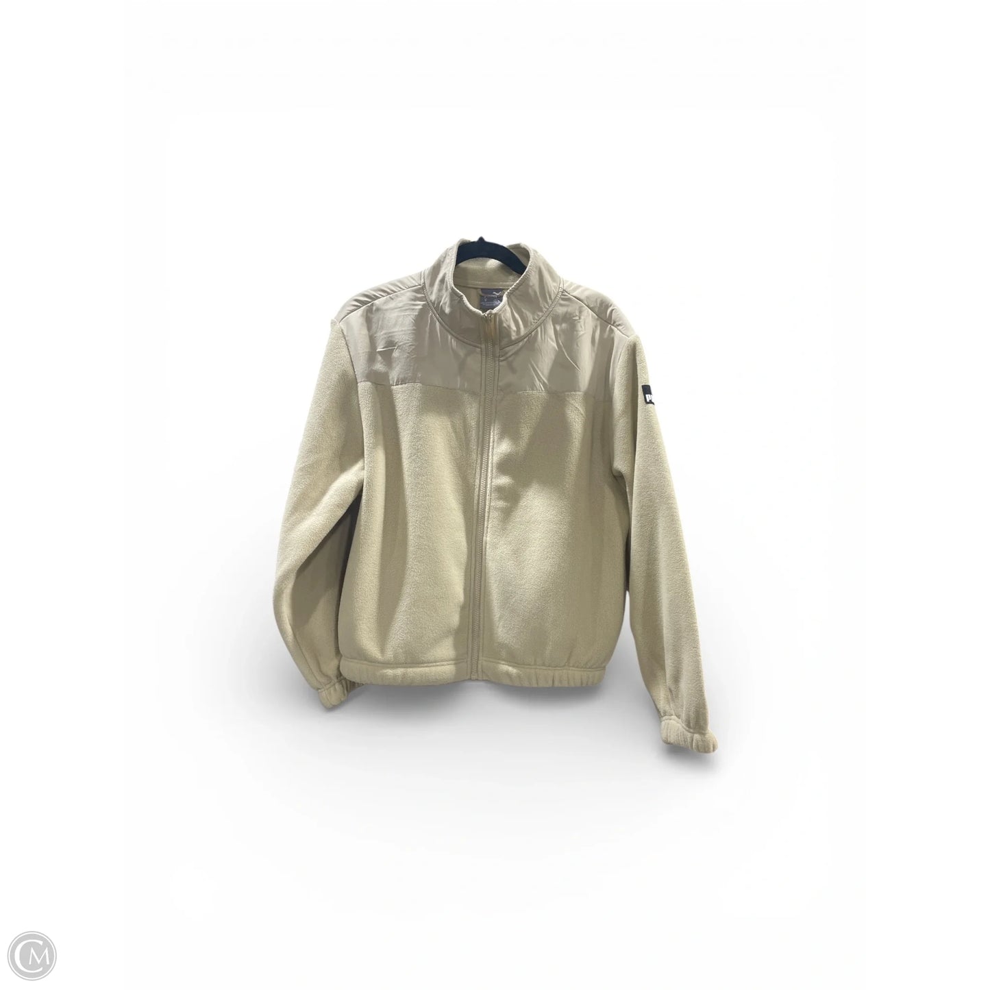 Jacket Fleece By Puma In Tan, Size: M