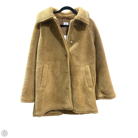 Jacket Faux Fur & Sherpa By Gap In Tan, Size: Xs