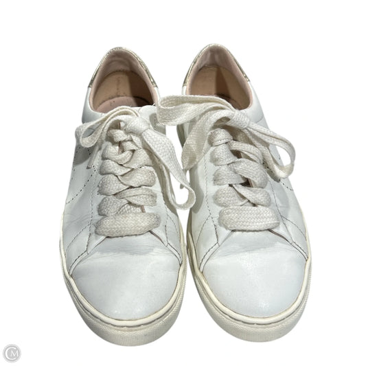 Shoes Designer By Kate Spade In Gold & White, Size: 6.5